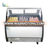 Italian gelato popsicle display freezer