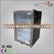 Small cabinet fridge with compressor and stainless steel door