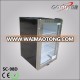 Stainless steel open door desktop fridge