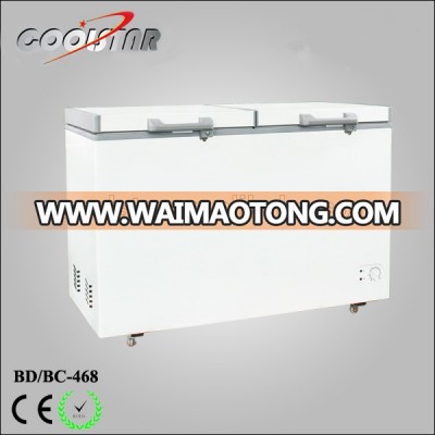 Large capacity Chest freezer deep freezer with double open door