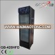 Commercial upright single glass door freezer with light box