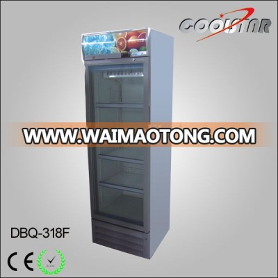 -25~ -15 degree single glass door upright display freezer