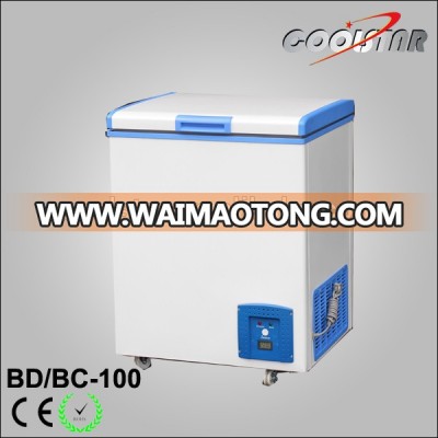 Mini top open foaming door chest freezer