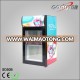 Small single glass door freezing display mini freezer with light box