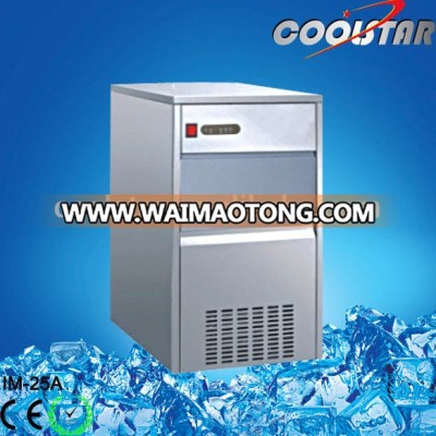 25kg ice making capacity bullet type SS304 portable ice maker