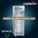 Stainless Steel kitchen upright refrigerator glass door