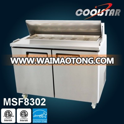 stainless steel Salad Prep Table saladette refrigerated counter