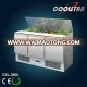 Europe type stainless steel refrigerated saladette counter