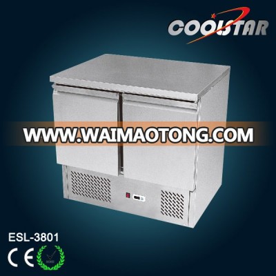 europe type stainless steel refrigerated saladette counter